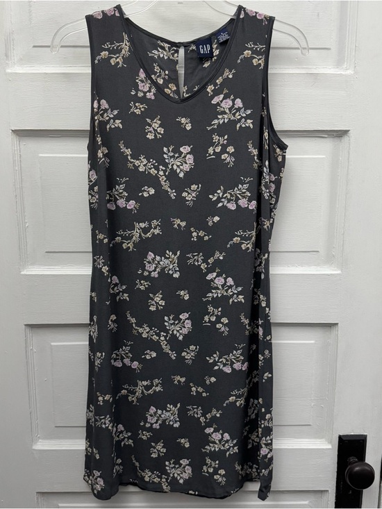 Dresses & Skirts - Gap Floral Sleeveless Mini Dress Small Gray Lightweight